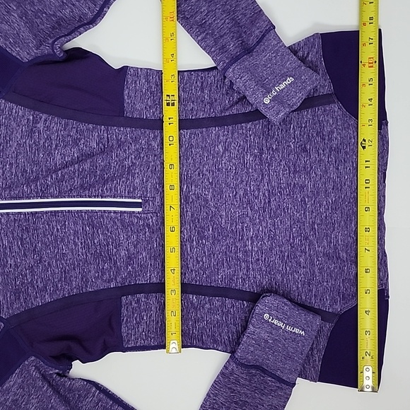 Lululemon Run Inspire Pullover 1/2 Zip Heather Lolo Purple Long Sleeve Size 6 - Picture 13 of 14
